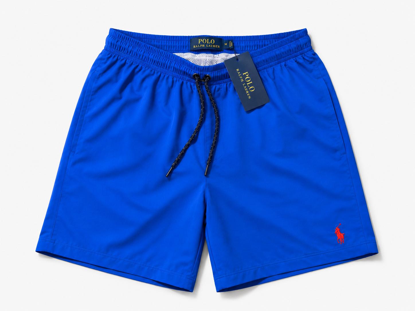 polo mens swim shorts blue