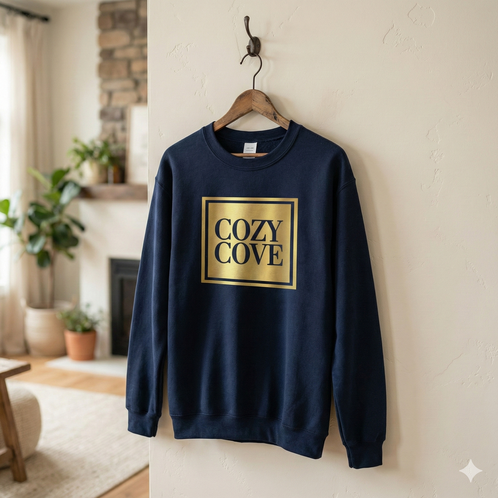 The Signature Gold Box Crewneck | Cozy Cove