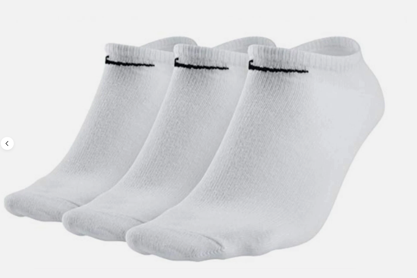 Nike Socks 6 Pairs no show  Cotton Cushioned Lightweight Mens Womens