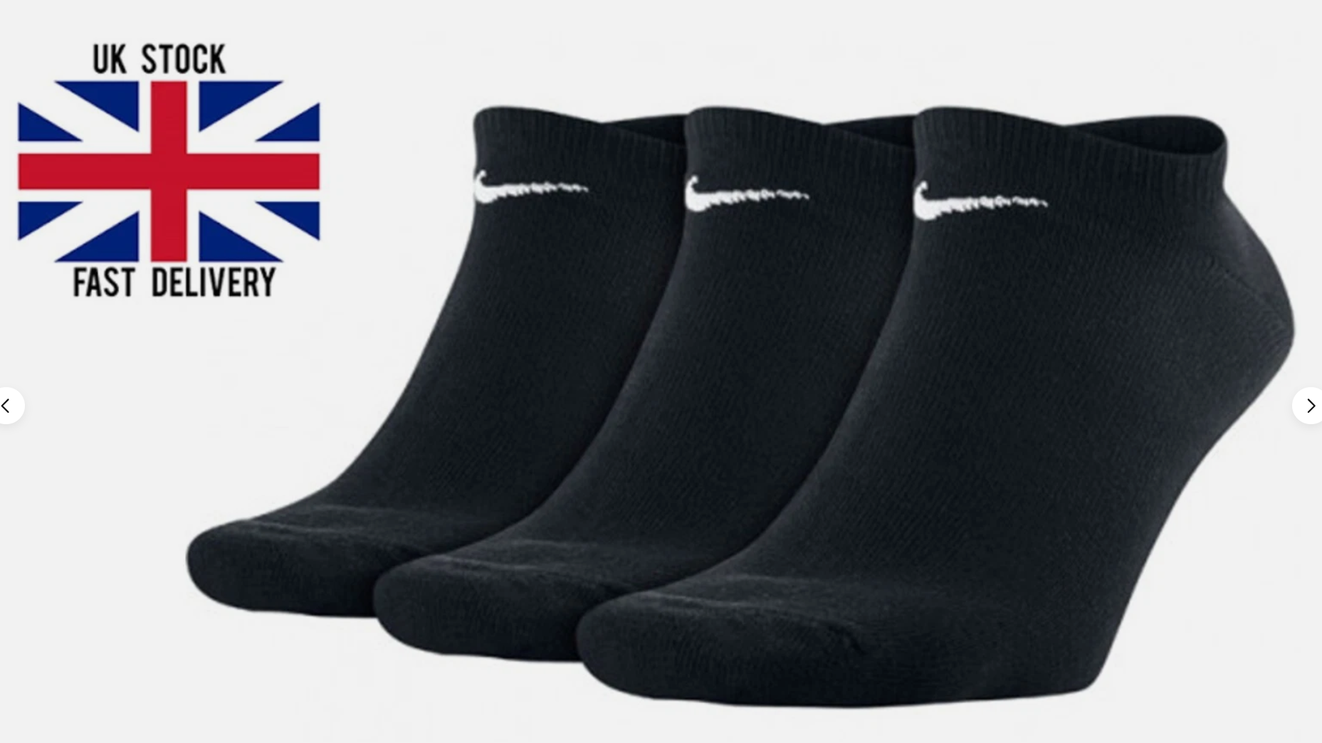 Nike Socks 6 Pairs no show  Cotton Cushioned Lightweight Mens Womens