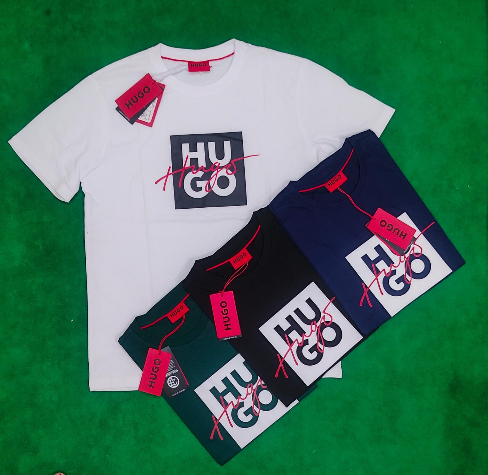 HUGO MENS T SHIRTS SIZE S TO XXL 100%COTTON