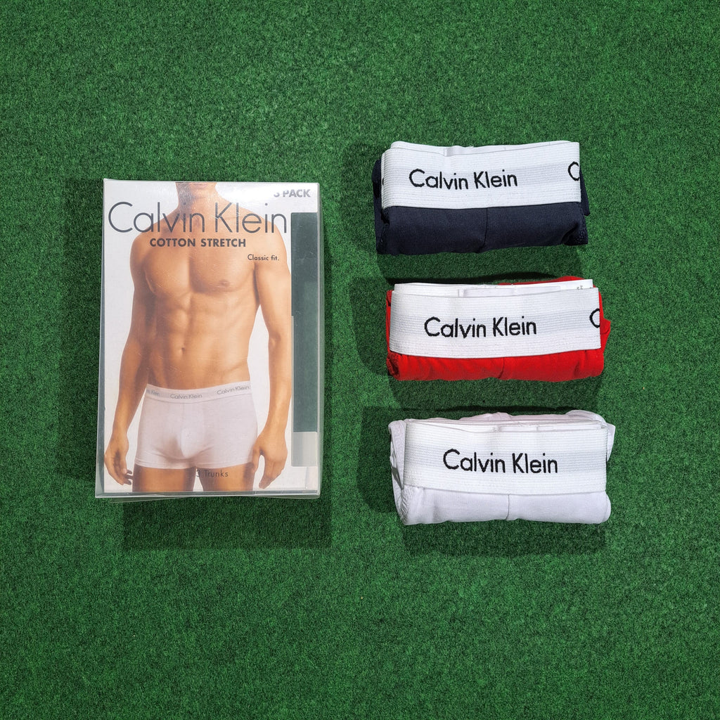 MENS BOXERS SHORTS PACK of 3 (Navy/white/red)