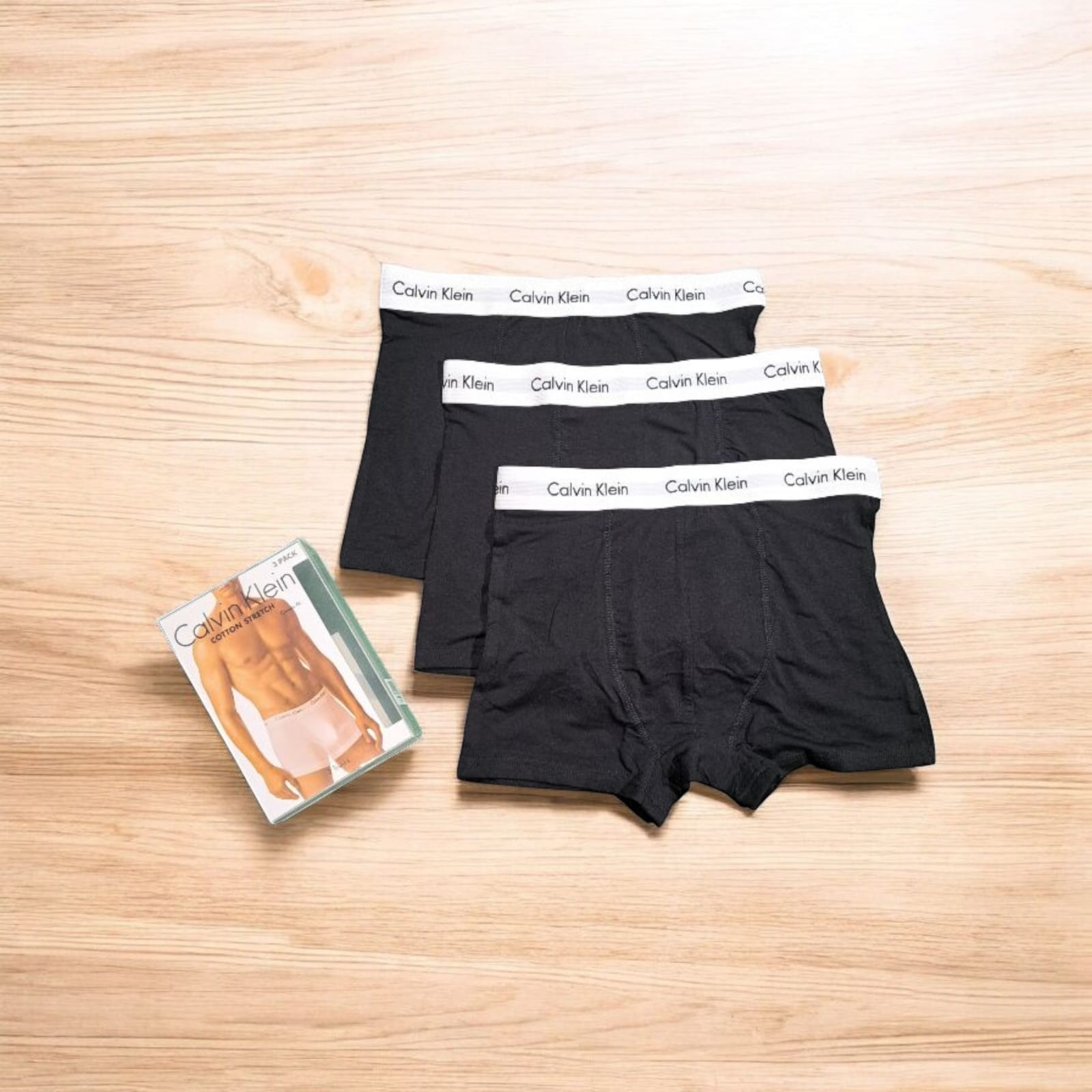 Men's Boxer Black with white waistband